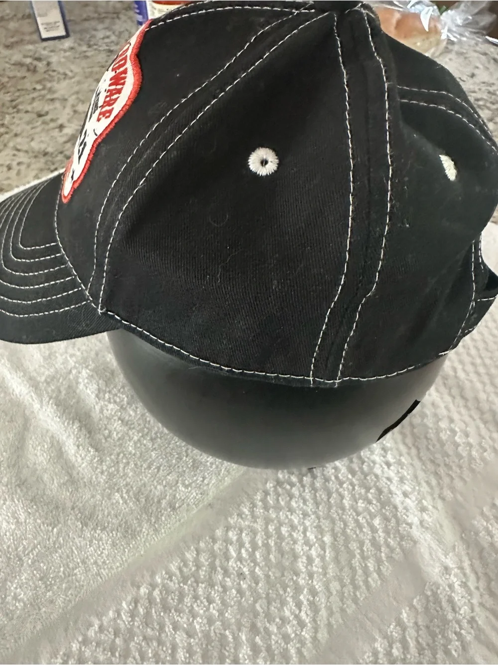 Cowboy Hardware Champion Patch Black Baseball Cap youth adjustable